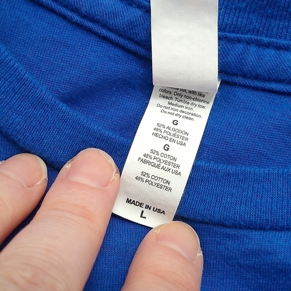 Just Add Vodka Size Large Tee T Shirt Skyy Vodka Blue White Bella Canvas Cropped - Picture 6 of 8